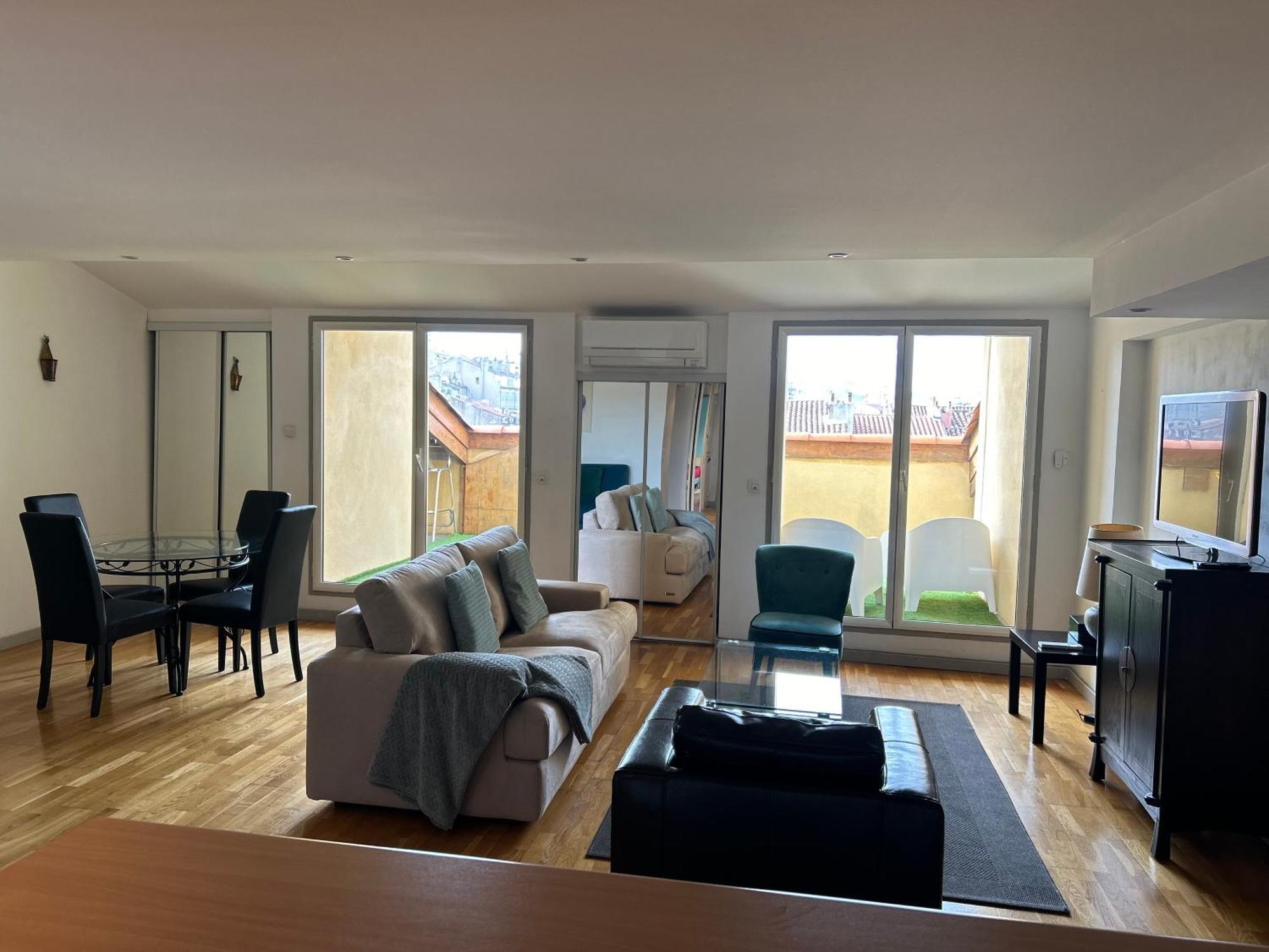 Loft Moderne Vue Vieux Port Terrasse Rooftop Apartment Marseille Exterior photo